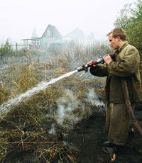Число очагов возгорания торфяников под Киевом увеличилось до пяти