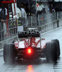Дождь сорвал квалификацию Формулы-1 в Японии
