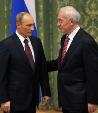 Путин и Азаров начали встречу "один на один"