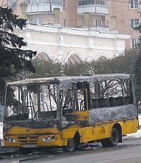 Во Львовской области горел рейсовый автобус