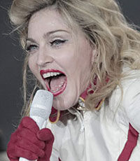 Мадонна упала на Brit Awards (видео)
