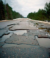 "Укравтодор": 95% украинских дорог требуют капремонта