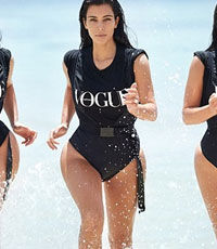 Ким Кардашьян снялась в купальнике для австралийской версии Vogue