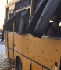 ОБСЕ: снаряд, поразивший в Донбассе автобус, взорвался рядом с ним