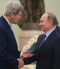 Песков: беседа Путина и Керри была достаточно откровенной