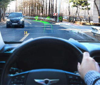 Hyundai разработал проекционный дисплей с голографической дополненной реальностью