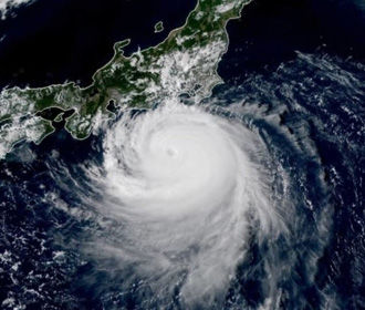 В Японии более 800 тысяч зданий остались без света из-за тайфуна