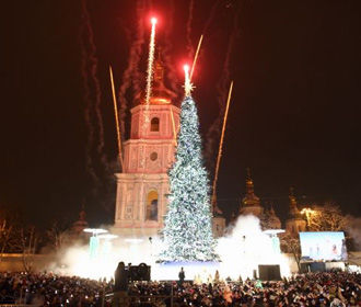 В новогоднюю ночь возле Софийской площади в Киеве ограничат движение транспорта