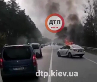 Под Киевом в авто на ходу взорвался газовый баллон