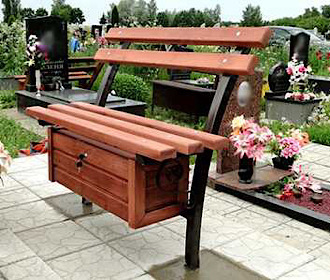 Материалы и способы оформления скамейки на могилу