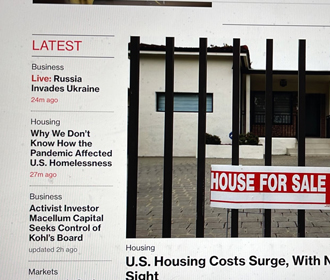 Агентство Bloomberg случайно опубликовало заголовок о нападении России на Украину