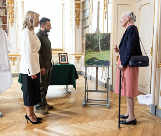 Зеленский встретился с королевой Дании и членами королевской семьи