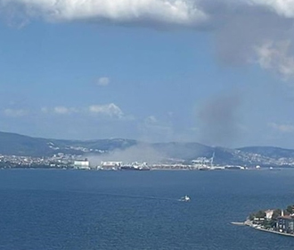 В порту Турции произошел мощный взрыв