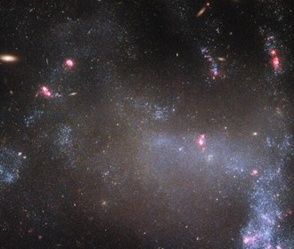 Hubble сфотографировал "галактику-паука" в созвездии Малого Льва
