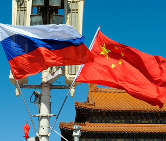 Китай Россия флаги