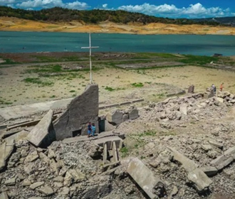 На Филиппинах на дне высохшей дамбы обнаружили руины древнего города