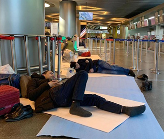 Московские аэропорты не работают вторую ночь подряд