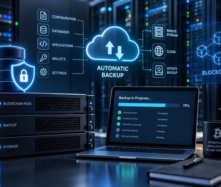 Автоматическое резервное копирование для blockchain-инфраструктуры